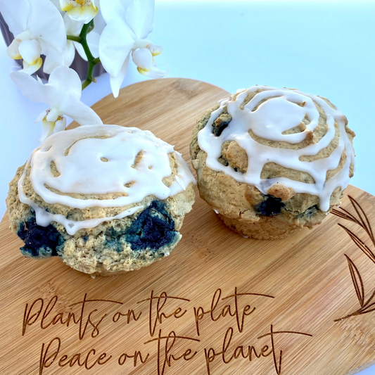Gluten-Free Vegan Blueberry Cinnamon Muffins 4 pack